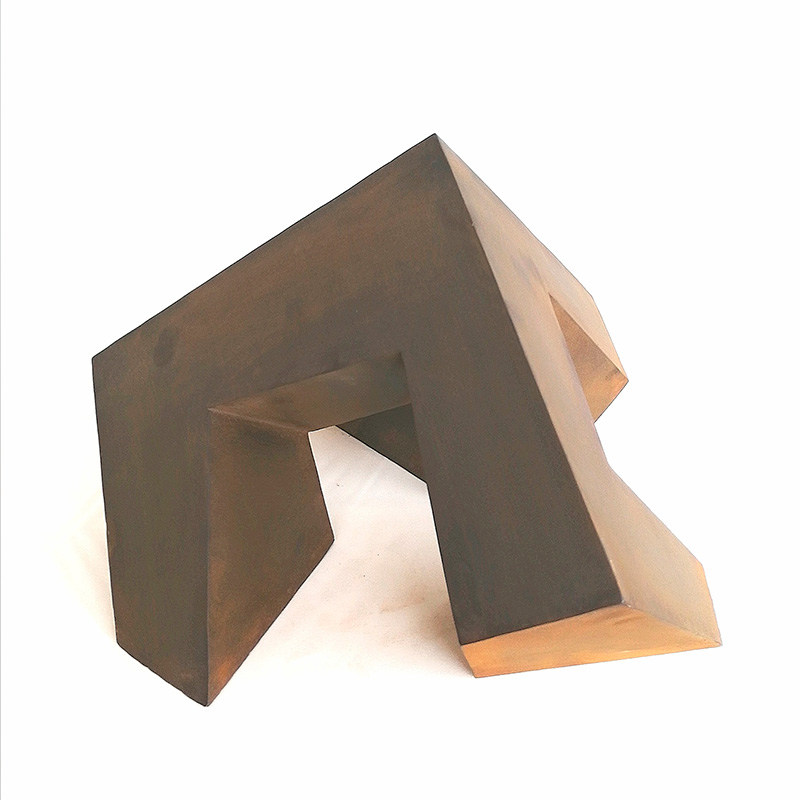 Escultura de acero cortén - Triarco G